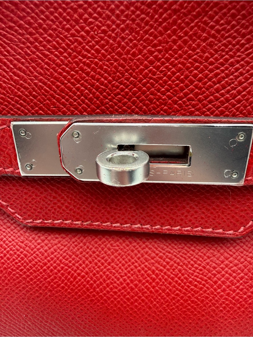 Hermes Birkin 35 2012 (P in Square) with box, dust bag, and rain jacket - Picture 10 of 15